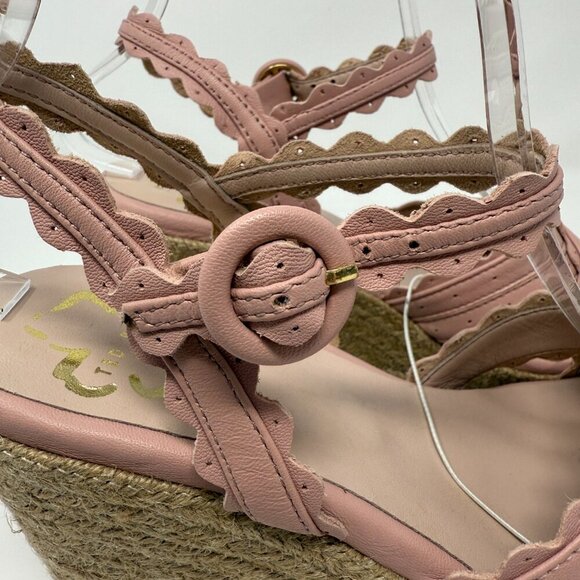 Ted Baker London Taymie Espadrille Wedge Sandals Women's 38 US 7.5 Pink NWOB - Picture 9 of 15